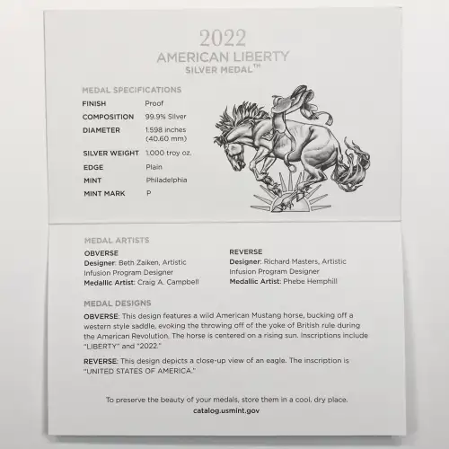 2012-P American Liberty 1 oz Proof Silver Medal w US Mint OGP (4)