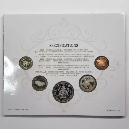 2012-S Born in the USA 5-Coin Birth Year Proof Set - US Mint OGP (3)
