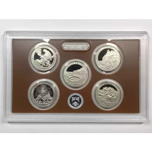 2012-S Clad Quarters Proof Set w US Mint OGP - Box & COA (2)