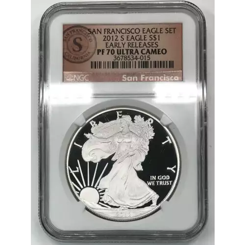 2012 S SAN FRANCISCO EAGLE SET EARLY RELEASES OFFICIAL US MINT SET ULTRA CAMEO