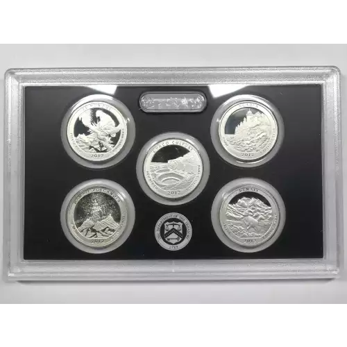 2012-S Silver Quarters Proof Set w US Mint OGP - Box & COA