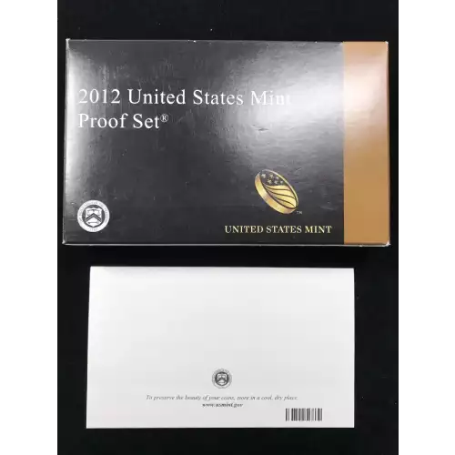 2012 US Mint Proof Set w OGP - Box & COA