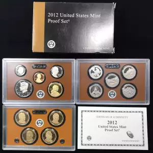 2012 US Mint Proof Set w OGP - Box & COA
