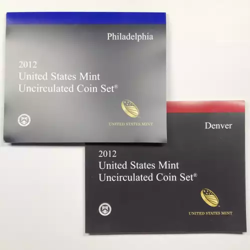 2012 US Mint Uncirculated Coin Set - P & D