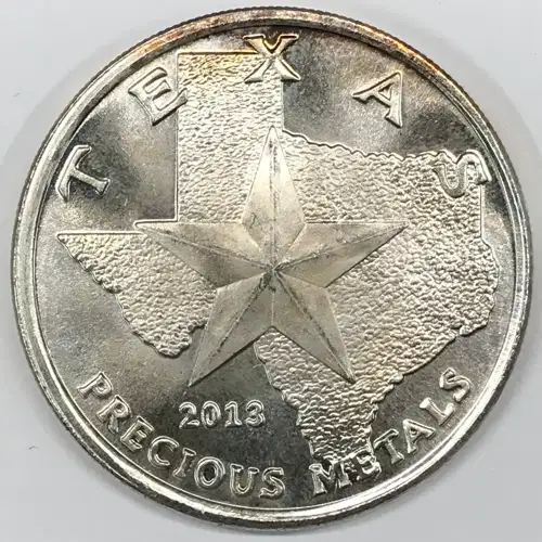 2013 1 oz Silver Round Texas Precious Metals generic