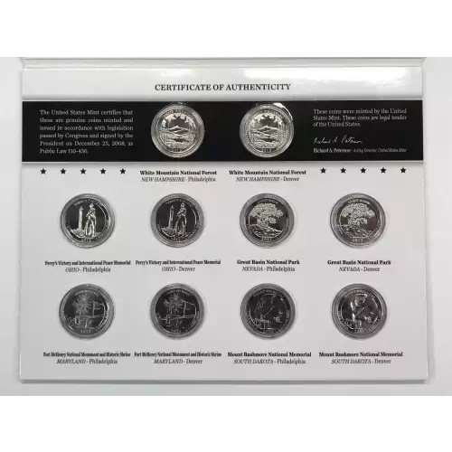 2013 America the Beautiful ATB Quarters Uncirculated 10-Coin P&D Set US Mint OGP (2)