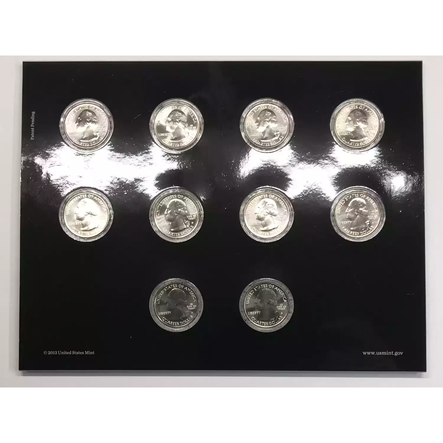 2013 America the Beautiful ATB Quarters Uncirculated 10-Coin P&D Set US Mint OGP (4)