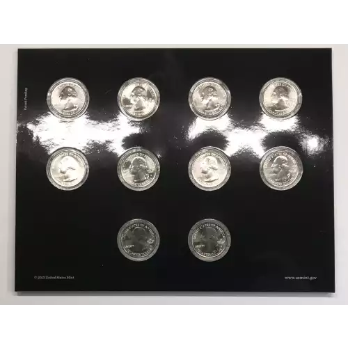 2013 America the Beautiful ATB Quarters Uncirculated 10-Coin P&D Set US Mint OGP (4)