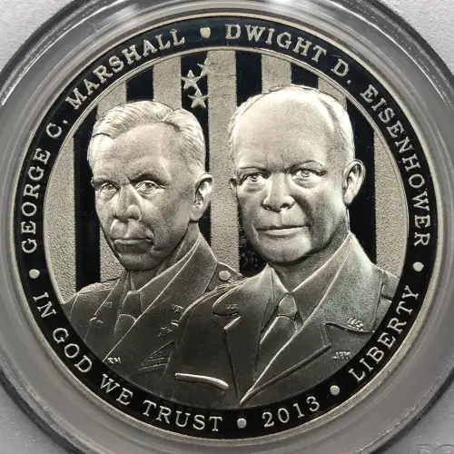 2013-P $1 5 Star Generals Marshall, Eisenhower - First Strike, DCAM (3)