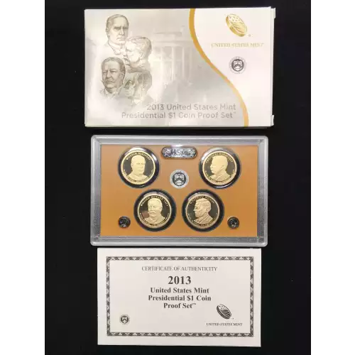 2013-S Presidential Dollar Proof Set w US Mint OGP - Box & COA