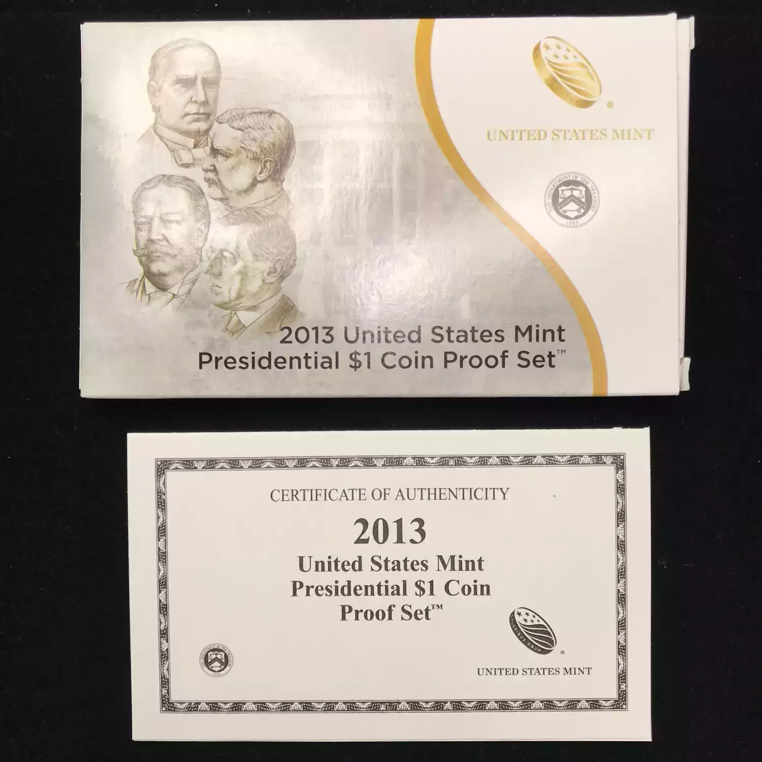 2013-S Presidential Dollar Proof Set w US Mint OGP - Box & COA (3)