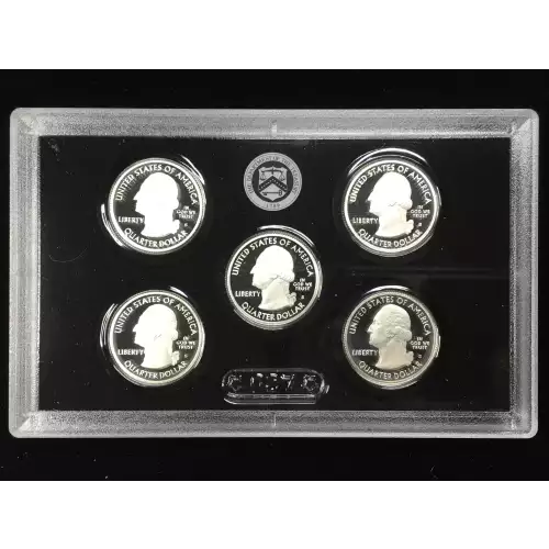 2013-S Silver Quarters Proof Set w US Mint OGP - Box & COA