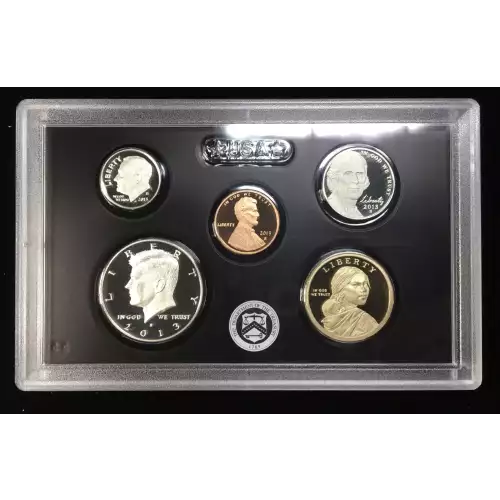 2013-S US Mint Silver Proof Set w OGP - Box & COA