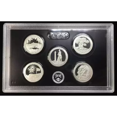 2013-S US Mint Silver Proof Set w OGP - Box & COA