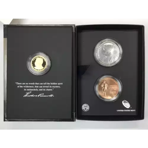 2013 Theodore Roosevelt Coin & Chronicles Set w US Mint OGP (4)