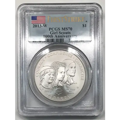 2013-W $1 Girl Scouts - 100th Ann First Strike