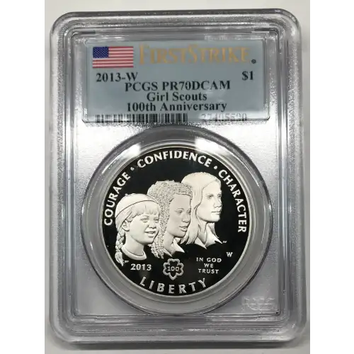 2013-W $1 Girl Scouts - 100th Ann First Strike, DCAM