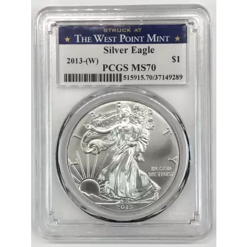 2013-(W) $1 Silver Eagle Struck at West Point