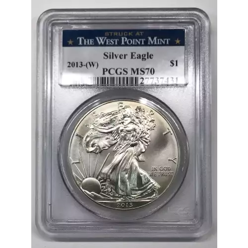 2013-(W) $1 Silver Eagle Struck at West Point (2)