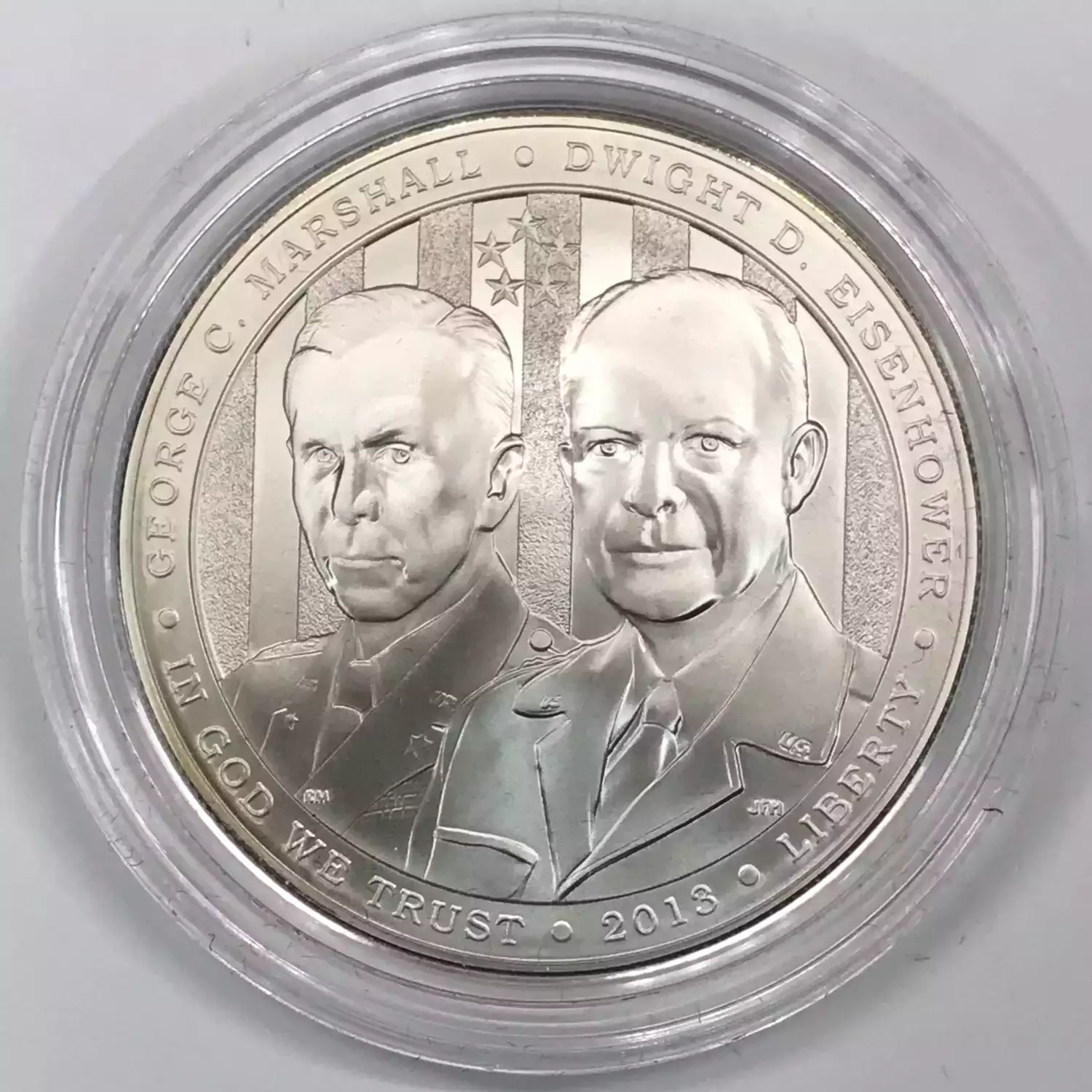 2013-W 5-Star Generals Uncirculated Silver Dollar w US Mint OGP - Box & COA (3)