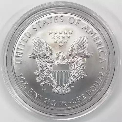 2013-W Burnished Uncirculated Silver Eagle w OGP - Box & COA