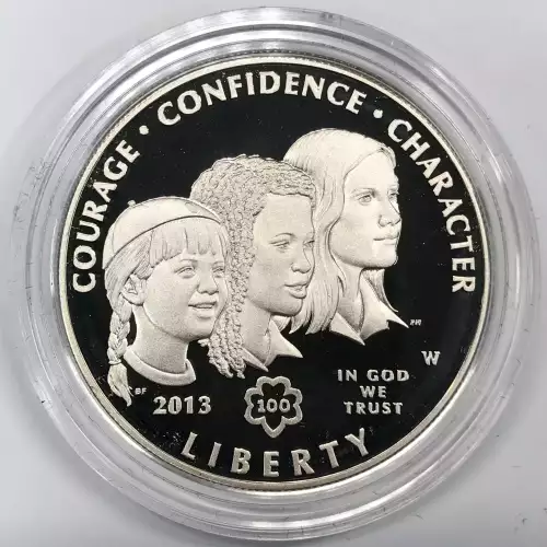 2013-W Girl Scouts of USA Proof Silver Dollar w US Mint OGP - Box & COA (6)