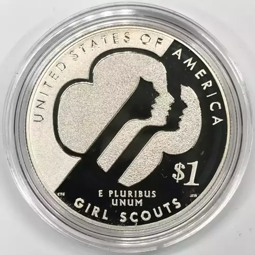 2013-W Girl Scouts of USA Proof Silver Dollar w US Mint OGP - Box & COA