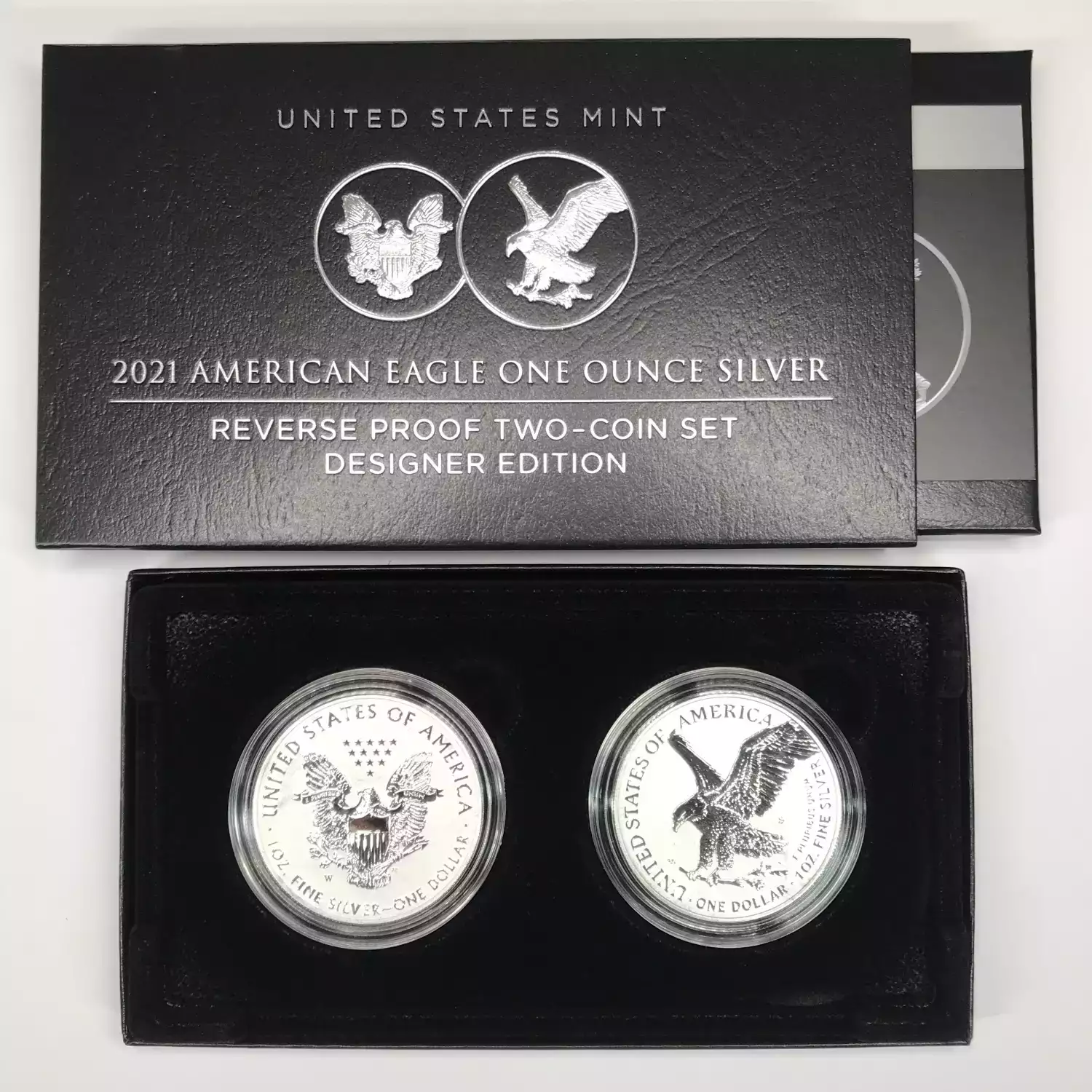 2013-W Silver Eagle West Point 2-Coin Set w OGP Box & COA - Rev Pf Enhanced UNC  [DUPLICATE for #546518]