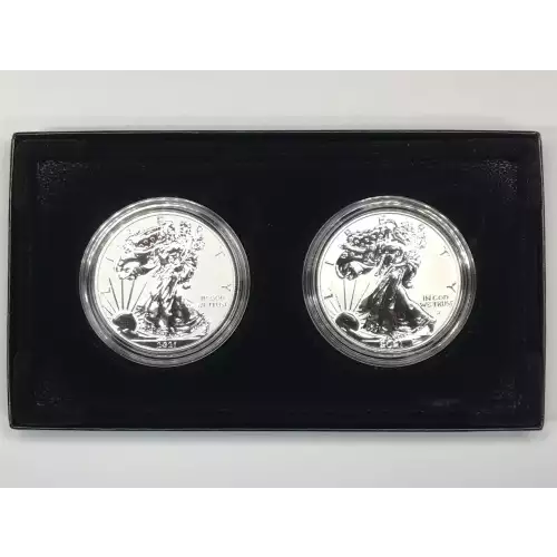 2013-W Silver Eagle West Point 2-Coin Set w OGP Box & COA - Rev Pf Enhanced UNC  [DUPLICATE for #546518] (6)