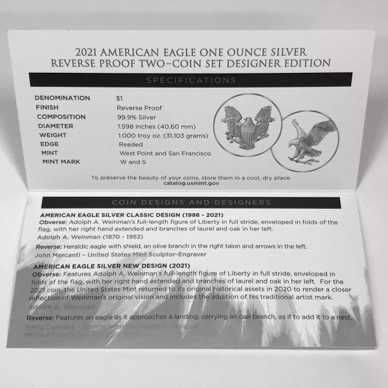 2013-W Silver Eagle West Point 2-Coin Set w OGP Box & COA - Rev Pf Enhanced UNC  [DUPLICATE for #546518] (9)