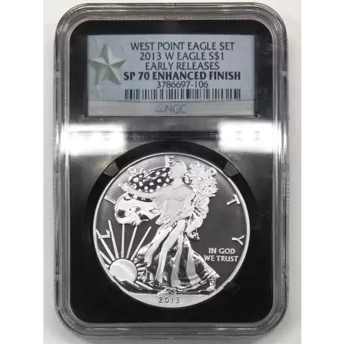2013 W WEST POINT EAGLE SET EARLY RELEASES OFFICIAL US MINT SET ENHANCED FINISH (2)