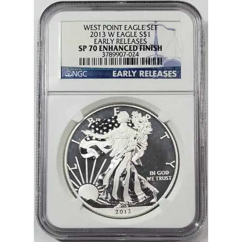 2013 W WEST POINT EAGLE SET EARLY RELEASES OFFICIAL US MINT SET ENHANCED FINISH (3)