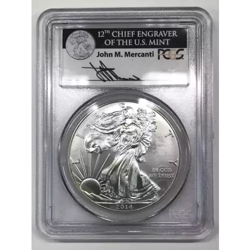 2014 $1 Silver Eagle First Strike Mercanti Signature (2)