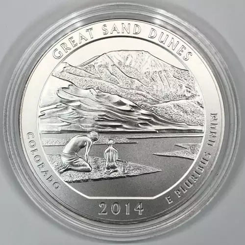 2014 5 oz Silver America the Beautiful Great Sand Dunes National Park