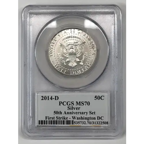 2014-D 50C Silver First Strike - Washington DC 50th Anniversary Set