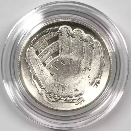 2014-D Baseball Hall of Fame Uncirculated Clad Half Dollar w US Mint Box & COA (3)