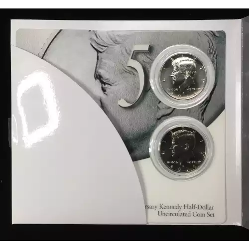 2014 Kennedy Half Dollar 50th Anniversary P&D 2-Coin Set (8)