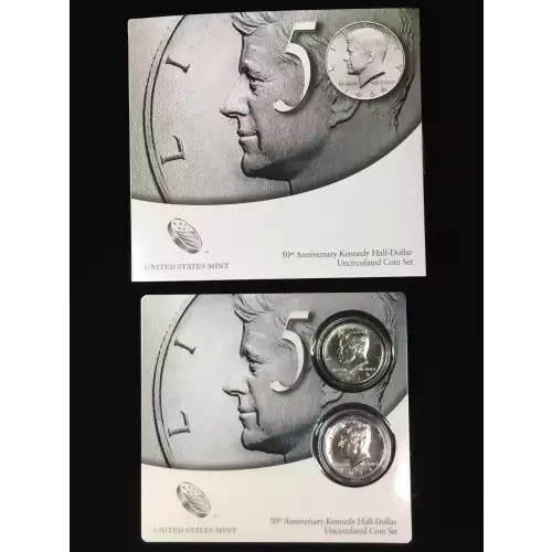 2014 Kennedy Half Dollar 50th Anniversary P&D 2-Coin Set (11)