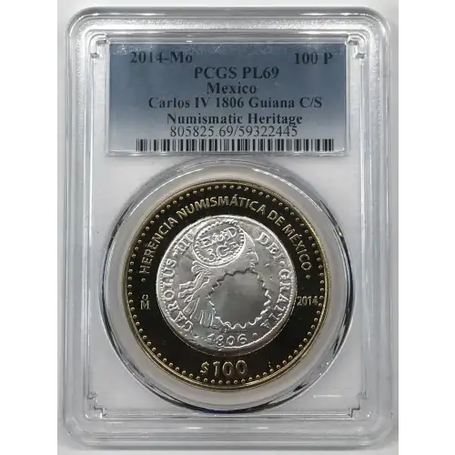 2014-Mo 100 P Carlos IV 1806 Guiana C/S Numismatic Heritage