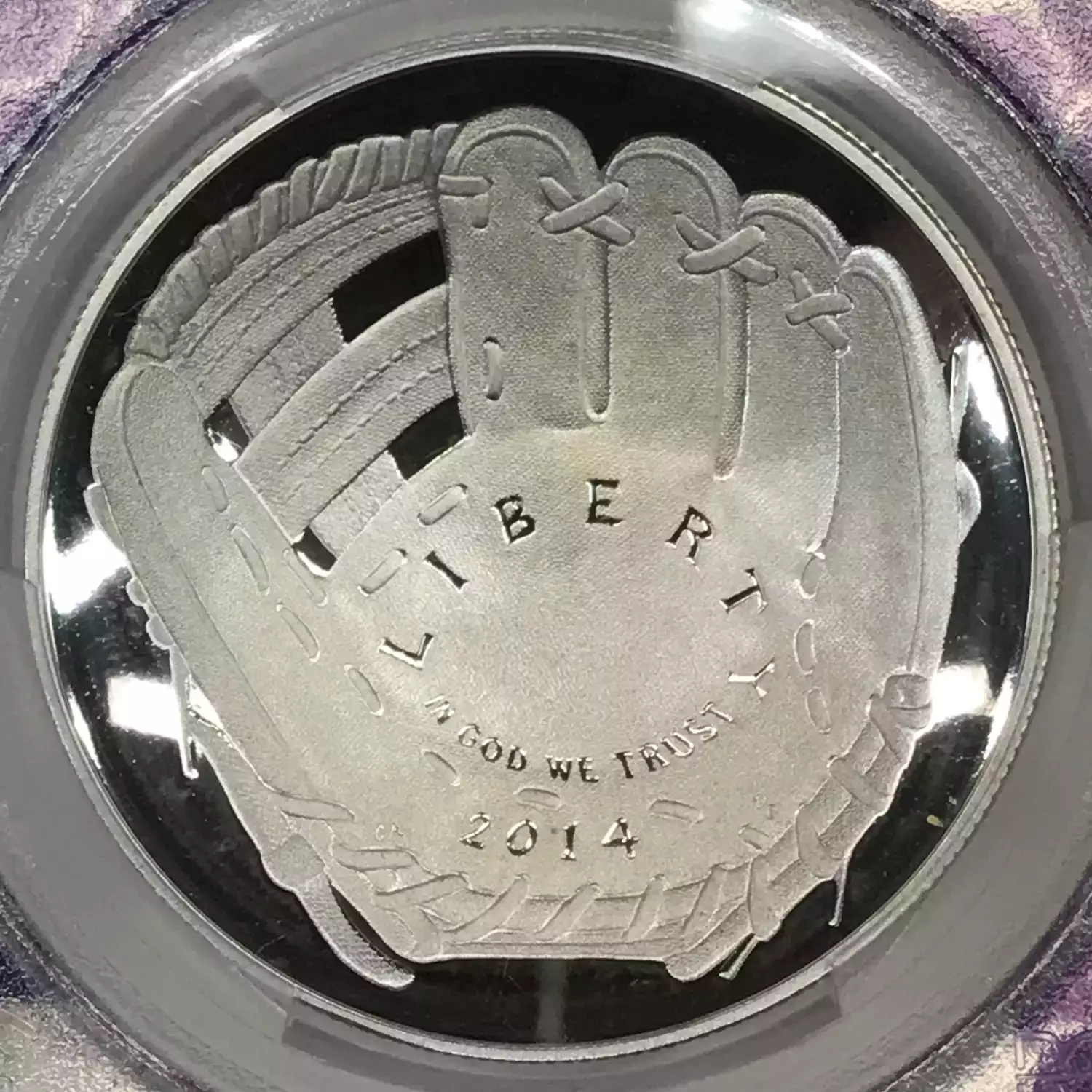 2014 Baseball Hall of Fame Commemorative Silver Dollar PCGS PR-68