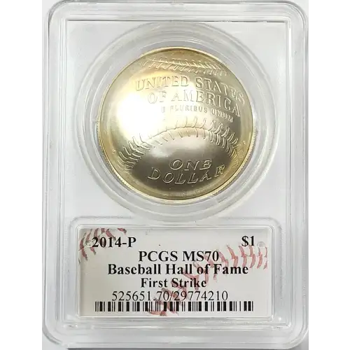 2014-P $1 Baseball Hall of Fame First Strike Cassie McFarland Signature (3)