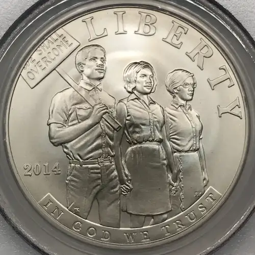 2014-P $1 Civil Rights Act of 1964 First Strike (2)