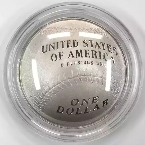 2014-P Baseball Hall of Fame Proof Silver Dollar w US Mint OGP Box & COA