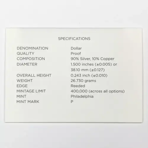 2014-P Baseball Hall of Fame Proof Silver Dollar w US Mint OGP Box & COA