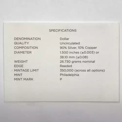 2014-P Civil Rights Act Uncirculated Silver Dollar w US Mint OGP - Box & COA 