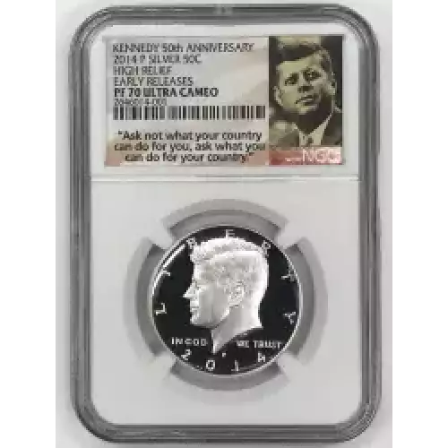 2014 P HIGH RELIEF EARLY RELEASES KENNEDY 50th ANNIVERSARY ULTRA CAMEO (3)
