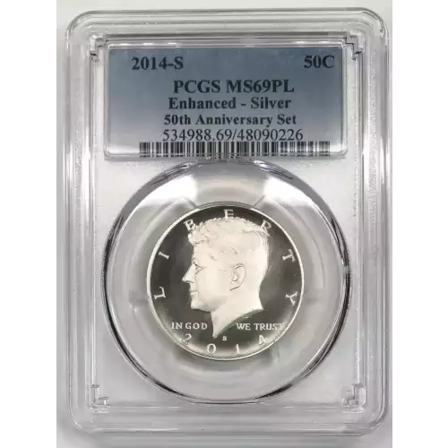 2014-S 50C Enhanced - Silver 50th Anniversary Set, PL