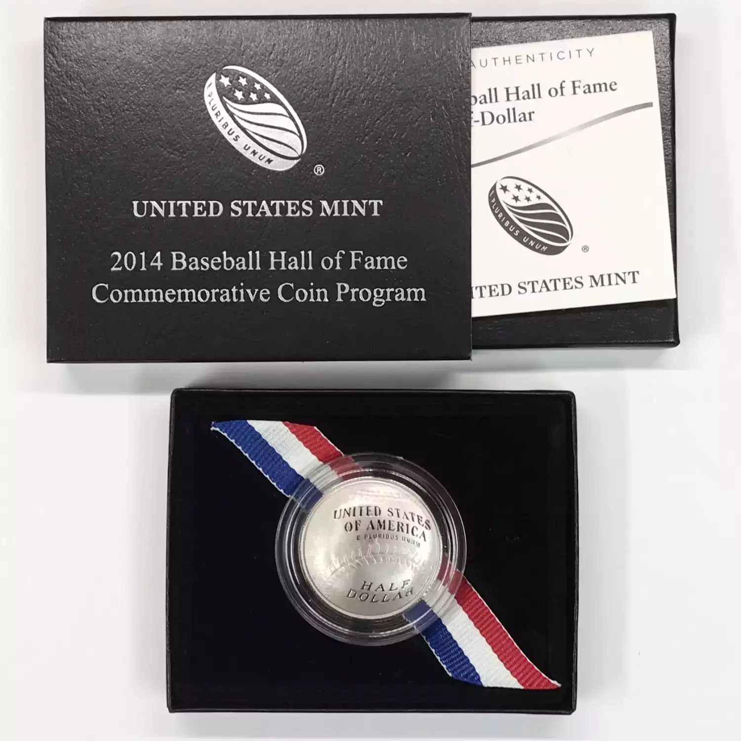 2014-S Baseball Hall of Fame Proof Clad Half Dollar w US Mint OGP - Box & COA (6)