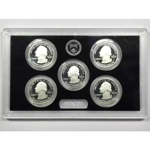 2014-S Silver Quarters Proof Set w US Mint OGP - Box & COA