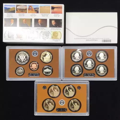 2014 US Mint Proof Set w OGP - Box & COA